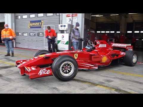 Ferrari F1 F2007 ex Kimi Räikkönen - V8 Engine Sound at Nürburgring Corse Clienti
