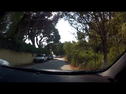 Tsaousi to Kalogria beach from Patron - Pirgou Old National Road (Greece) - onboard camera