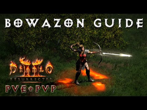 Brutale Bogenamazone! Elite Bowazon Guide - PvE & PvP [Diablo 2 Resurrected Charakter Guide]