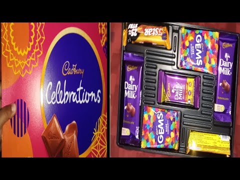 Unboxing Cadbury celebration pack/cadbury dairy milk chocolate/ cadbury 5star/cadbury gems/gift pack