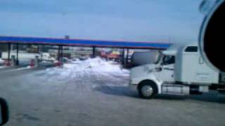 preview picture of video 'At the TA Truck Stop in Michigan - Busy Place'