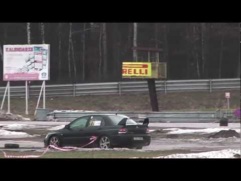 Zbigniew Obłudek - Mitsubishi Lancer EVO IX SuperOES II Runda Tor Kielce 25-02-2012