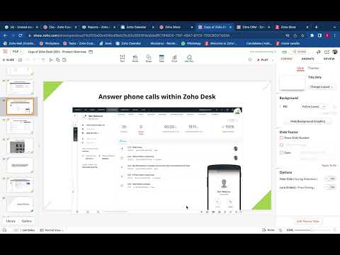 Phone call Zoho Desk