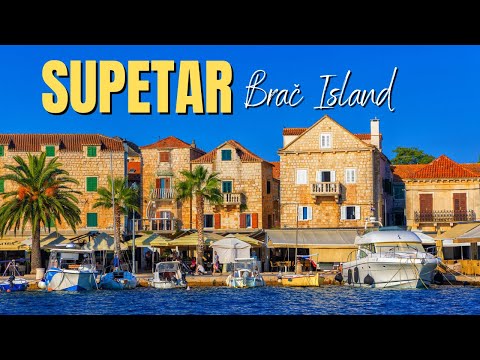 Supetar town in the Adriatic sea, Brač Island, Croatia