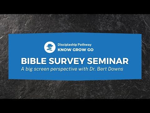 Bible Survey Seminar Part 7   New Testament Historical and Instructional Books