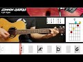 Lyin Eyes Eagles EASY GUITAR LESSON Scrolling Chords Lyrics