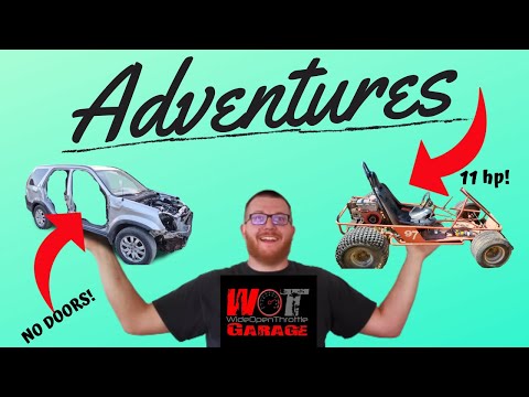 NO DOOR CRV ~ Broken GO KART? LETS GET BUILDING!