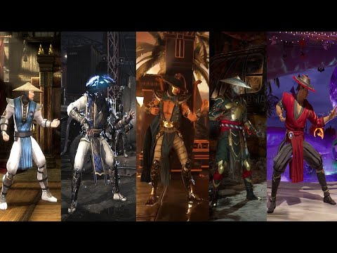 MK9 vs MKX vs Injustice 2 vs MK11 vs MK1 - Raiden X-Rays/Super Move/Fatal Blows Comparison #raiden