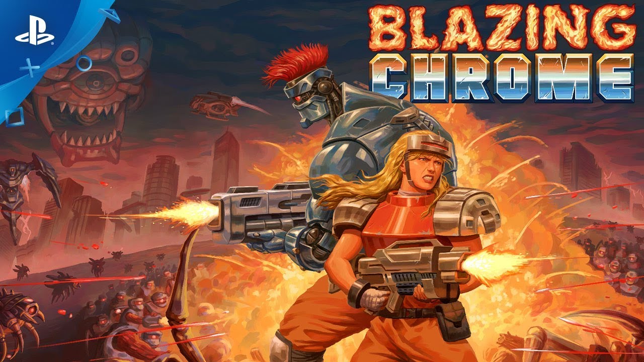 Os Bastidores das Batalhas Incríveis dos Chefes de Blazing Chrome, Disponível Hoje