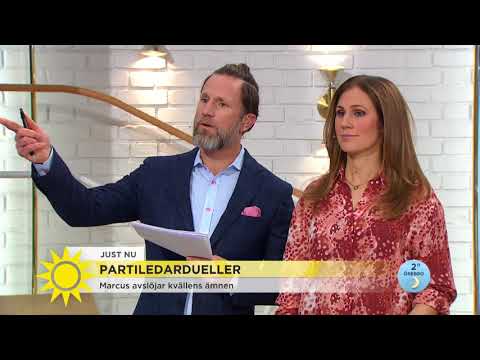 Här avslöjar Marcus Oscarsson ämnena i kvällens partiledardueller - Nyhetsmorgon (TV4)