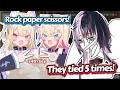 Shiori Laughs At How FUWAMOCO Keep Syncing At Rock Paper Scissors