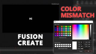How to fix COLOR MISMATCH for FUSION items in DaVinci Resolve (ACES)