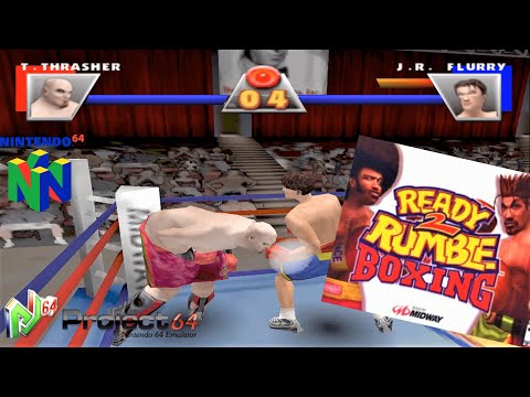 Ready 2 Rumble Boxing (1999) Nintendo 64 Gameplay in HD (Project 64)