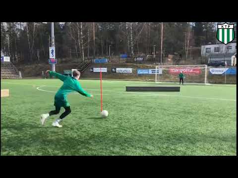 Harhautus, seinä + maalinteko suoraan syötöstä