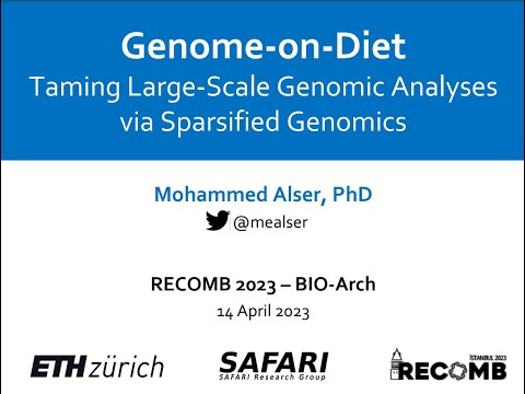 Mohammed Alser: "Sparsified Genomics: Rethinking Large-Scale Genomic Analyses"