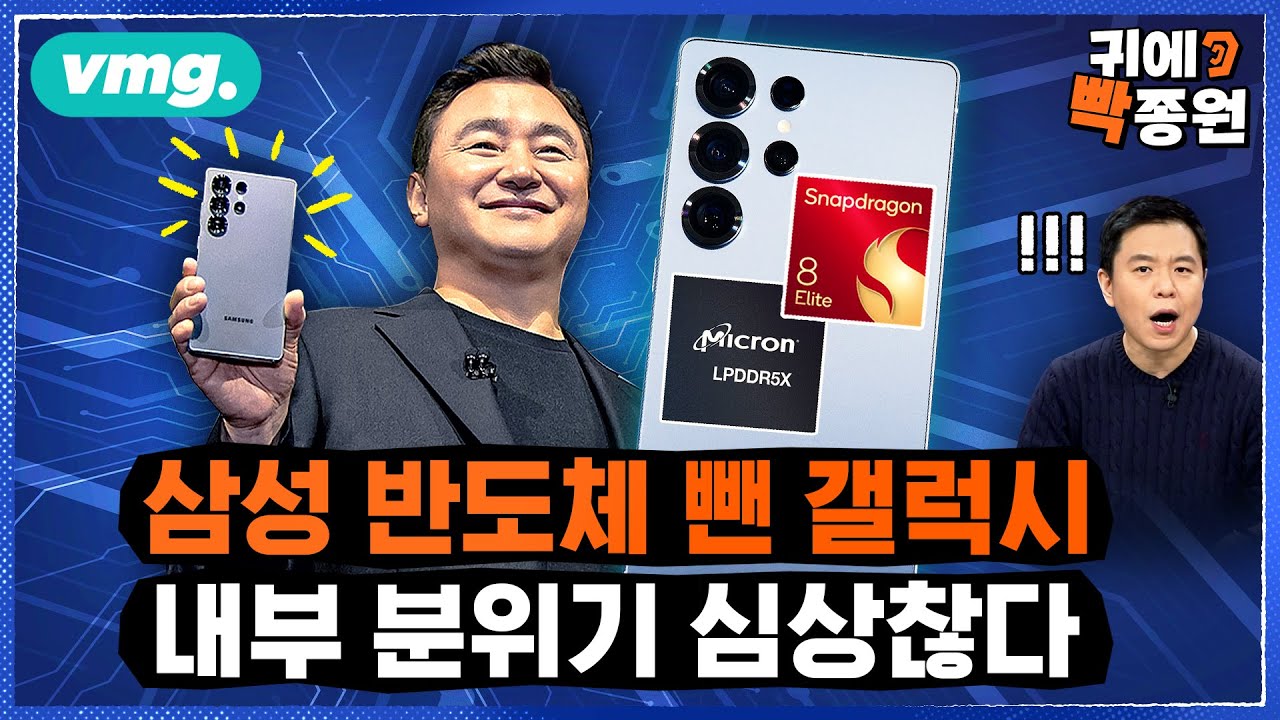 갤S25 호평 이유, '삼성 반도체 안 써서'..팀킬 논란에 못 웃는 삼성 / 귀에빡종원 / 비디오머그