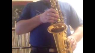 Robert Anchipolovsky practicing with Jamey Aebersold Play-Along