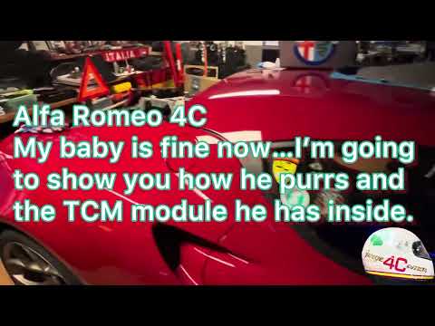 Alfa Romeo 4C My baby is fine now…I’m going to show you how he purrs & the TCM module he has inside.