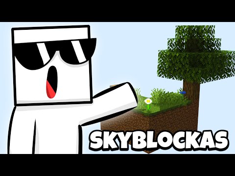 PonasAkiniuotis - Minecraft Skyblock in Lithuanian Part 1