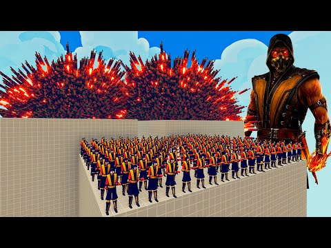 100x SCORPION + 1x GIANT vs 1x EVERY GOD   Totally Accurate Battle Simulator TABS