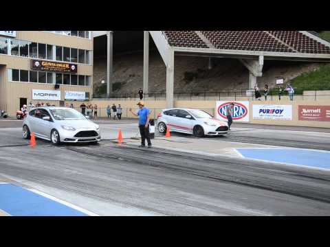 Focus ST Stage 1 E30 Tune vs Focus ST 91 Octane both on slicks