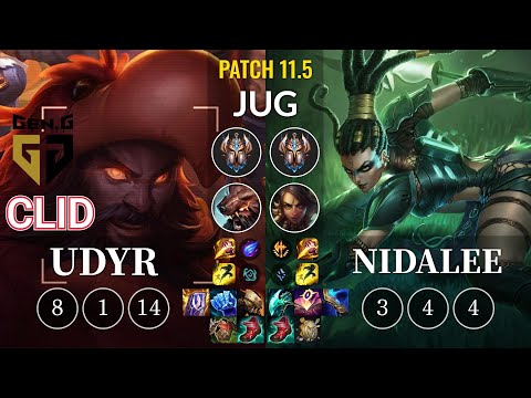 GEN Clid Udyr vs Nidalee Jungle - KR Patch 11.5