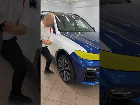 BMW X7 Custom Vinyl Splatter on Fender 🎨🚗✨