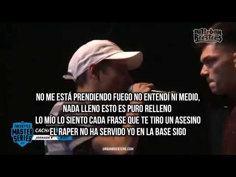 CACHA vs REPLIK 4x4 en la FMS con LETRA || ¡BATALLON!
