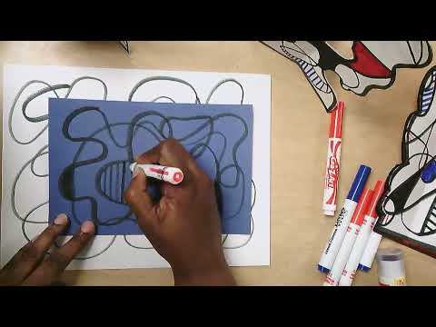 Jean Dubuffet Paper sculpture- Make Art with Mrs. M.