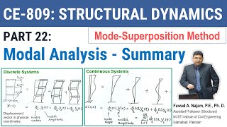 22 - Mode-superposition Method of Dynamic Analysis of Structures [Summary]