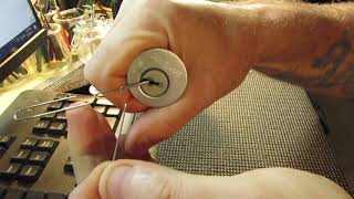 Unlocking Deadbolt Door Locks With Sewing Needle & Paper Clip