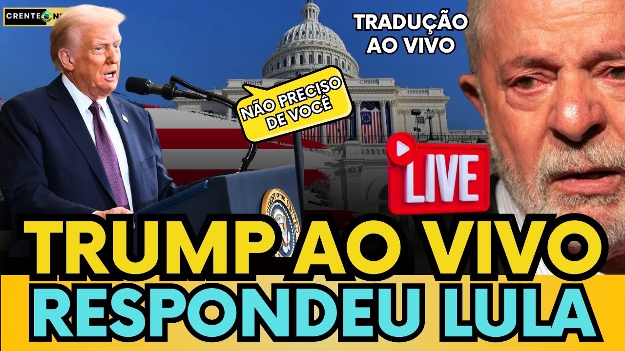 🚨AO VIVO: TRUMP FAZ ANÚNCIO URGENTE E MANDA RECADO PARA LULA! #politica #trump #bolsonaro