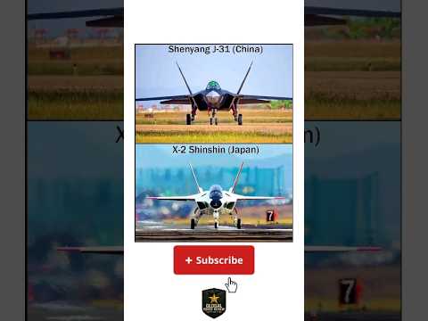 J-31 vs X-2 Shinshin – Next Gen Fighter Jet Comparison #china #japan #comprasion #shorts