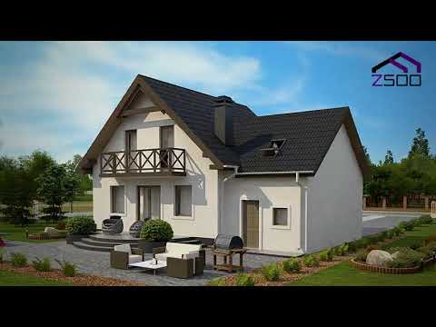 Z1 GL s2  - Gotowy projekt domu piętrowego w tradycyjnym stylu do 120 m2