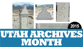 19th Century Gravestone Carvers in Sanpete County by Carol Edison