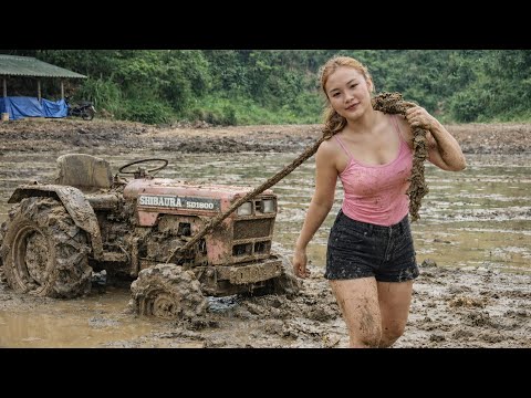 Timelapse : The genius girl spent 7 days repairing and restoring the agricultural tractor