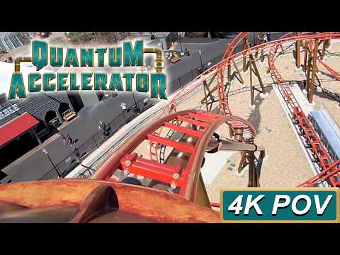 Front row point of view footage of Quantum Accelerator