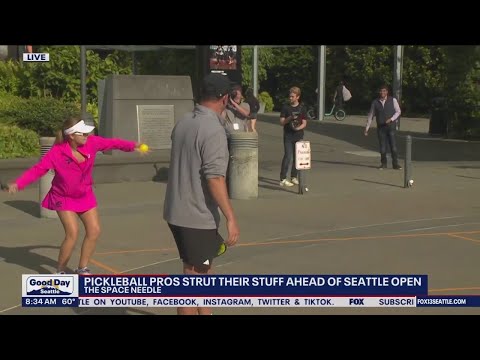 Pickleball pros ahead of Seattle open