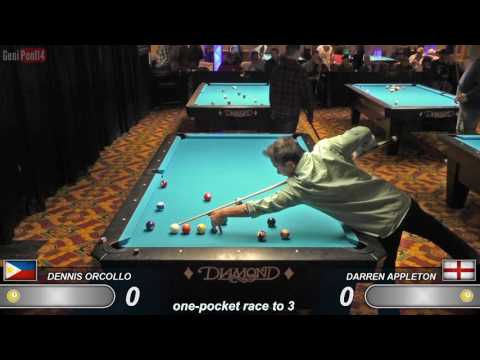 Dennis Orcollo v Darren Appleton ᴴᴰ 2017 Derby City Classic One-Pocket R5