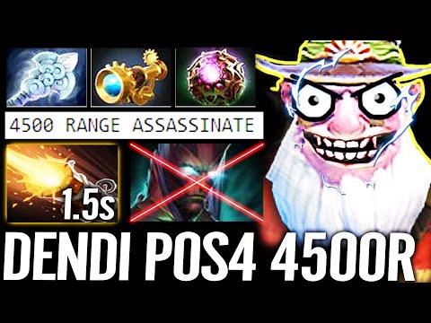 🔥 Dendi SNIPER 4500 Cast Range - POS4 WTF Wind Walker Telescope Aghanim So Annoying Dota 2 Pro Guide