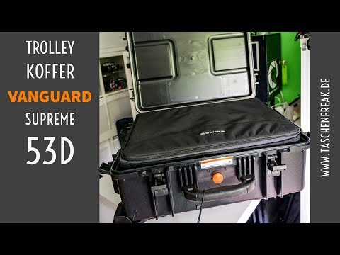 Der Stabil-Unverwüstlich-Wasserdicht-Groß-Trolley-Koffer- der VANGUARD SUPREME 53D