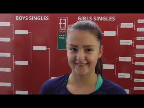 EMPIRE Cup U18 2018 QF, interview, Katarína KUŽMOVÁ (SVK) - Anna LYTNEVA (RUS) 6-1 6-1