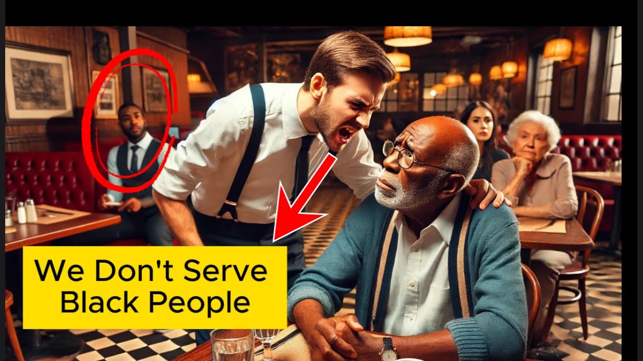 Waiter Refused To Serve An Old Black Man, Not Knowing His Son Owned The Restaurant.