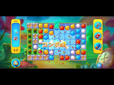 Fishdom level 11921 no boosters フィッシュダム ノーマル