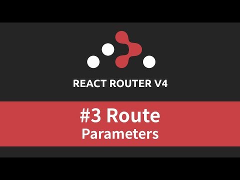React Router v4 Tutorial 3 Route Parameters