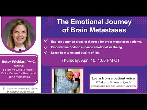 The Emotional Journey of Brain Metastases