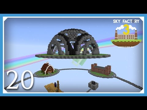 FTB Sky Factory 3 | Main Base Dome Build! | E20 (Modded Skyblock Minecraft 1.10.2)