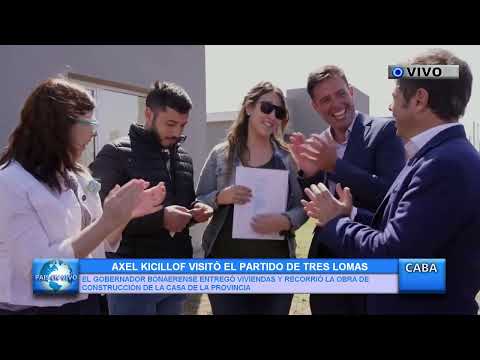 AXEL KICILLOF VISITÓ EL PARTIDO DE TRES LOMAS
