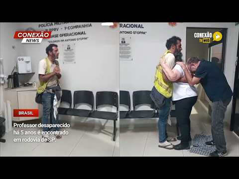 Vídeo: Professor desaparecido há 5 anos é encontrado em rodovia de SP.