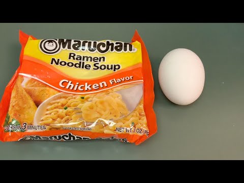 $1 dinner- delicious ramen noodles recipe with egg 🍜  \\ cheap & easy ramen noodles with egg recipe